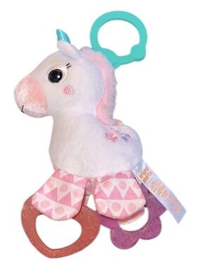 Bright starts baby unicorn clip on toy